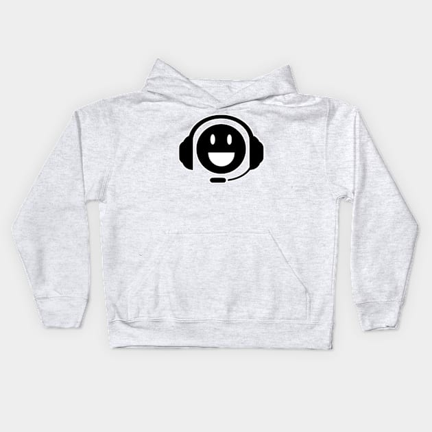 Gamoji Dark Happy Kids Hoodie by Gamers Gear